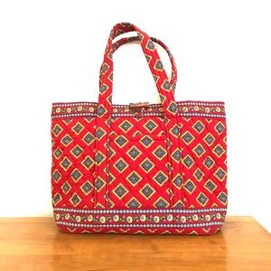 🔴 EUC Vera Bradley Red Shoulder Tote